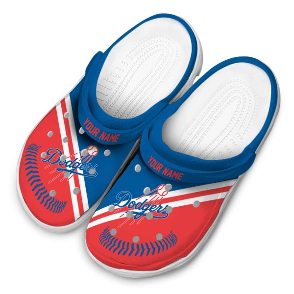 Customized Los Angeles Dodgers Baseball Motif Crocs Trendy