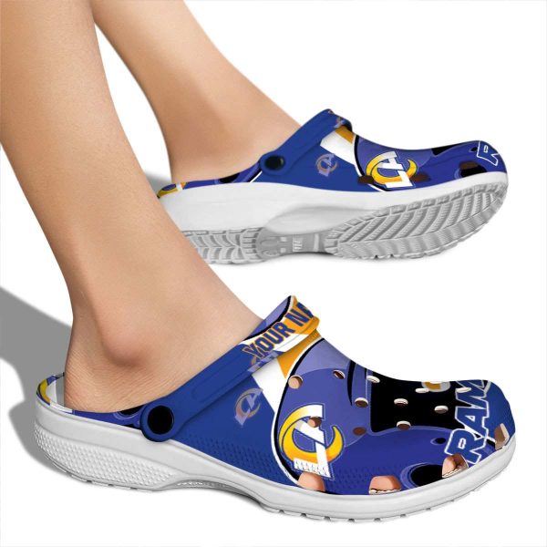 Customized Los Angeles Rams Baseball Helmet Crocs High quality