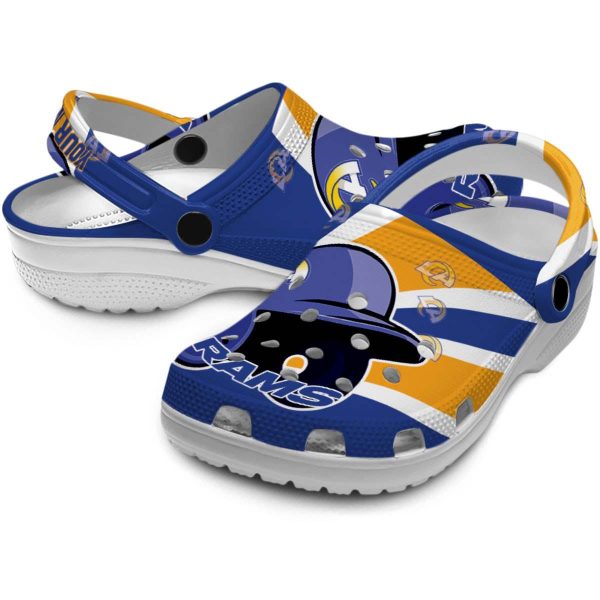 Customized Los Angeles Rams Baseball Helmet Crocs Latest Model