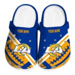 Customized Los Angeles Rams Football Motif Crocs Best selling