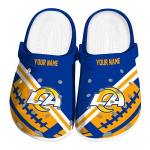 Customized Los Angeles Rams Football Motif Crocs Best selling