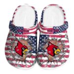 Customized Louisville Cardinals Freedom Splinter Crocs Best selling