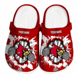 Customized Louisville Cardinals Gripping Hand Crocs Best selling