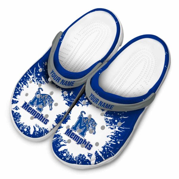 Customized Memphis Tigers Splash Art Crocs Trendy