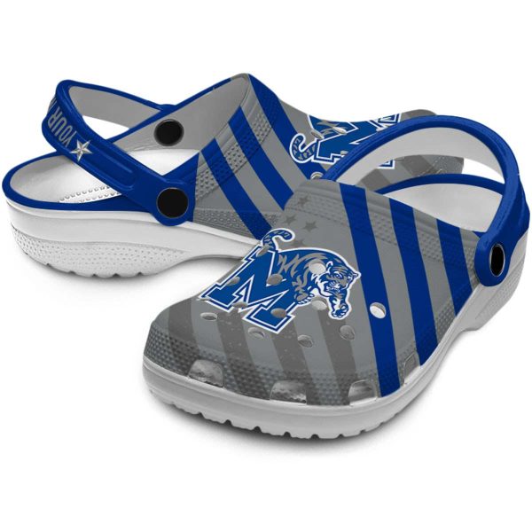 Customized Memphis Tigers Star Spangled Graphic Crocs Latest Model