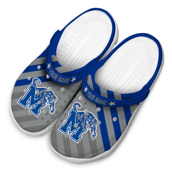 Customized Memphis Tigers Star Spangled Graphic Crocs Trendy