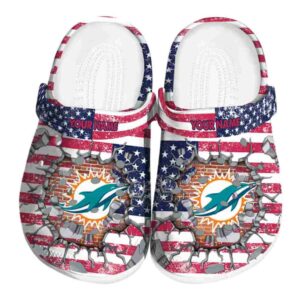 Customized Miami Dolphins Freedom Splinter Crocs Best selling