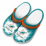 Customized Miami Dolphins Splash Art Crocs Best selling