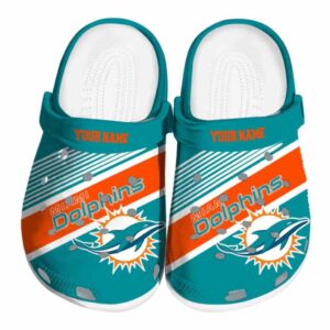 Customized Miami Dolphins Vibrant Dual Tone Crocs Best selling