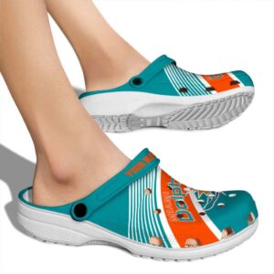 Customized Miami Dolphins Vibrant Dual Tone Crocs High quality