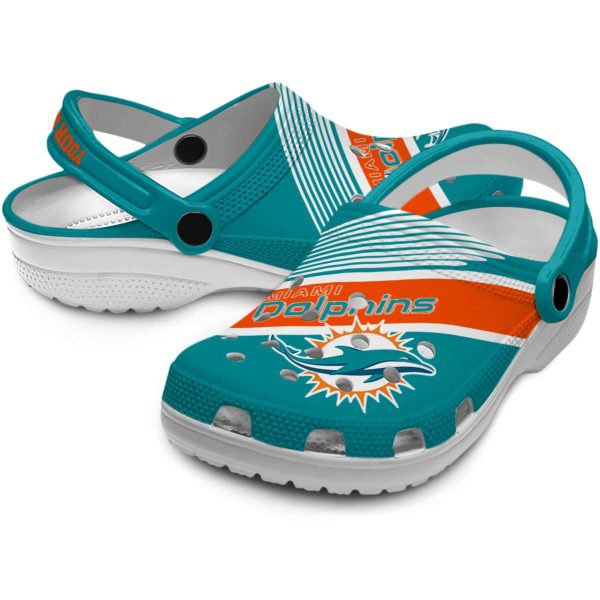 Customized Miami Dolphins Vibrant Dual Tone Crocs Latest Model