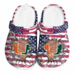 Customized Miami Hurricanes Freedom Splinter Crocs Best selling
