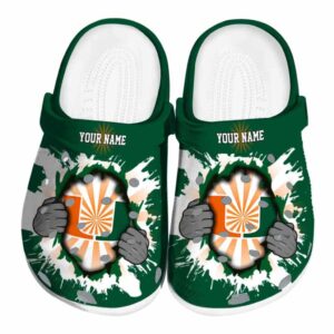 Customized Miami Hurricanes Gripping Hand Crocs Best selling