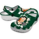 Customized Miami Hurricanes Gripping Hand Crocs Best selling