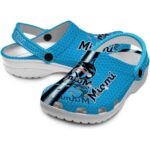 Customized Miami Marlins Contrasting Stripes Crocs Best selling
