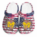 Customized Michigan Wolverines Freedom Splinter Crocs Best selling