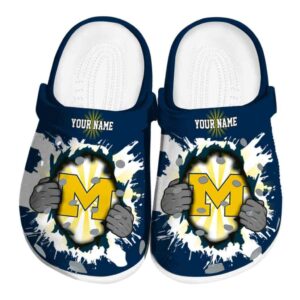 Customized Michigan Wolverines Gripping Hand Crocs Best selling