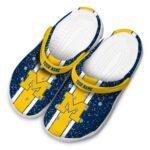 Customized Michigan Wolverines Vertical Stripes Crocs Best selling