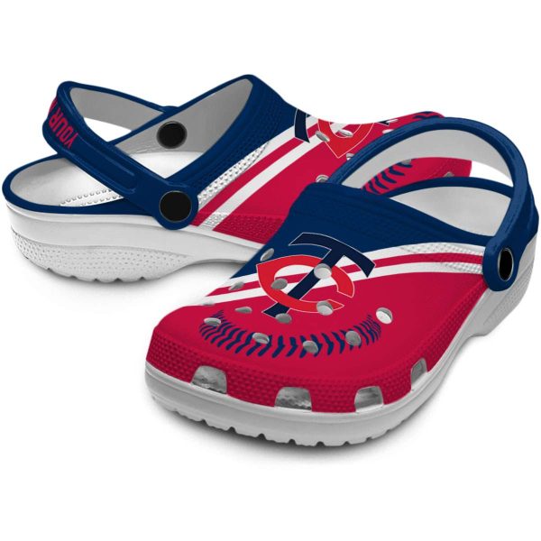 Customized Minnesota Twins Baseball Motif Crocs Latest Model