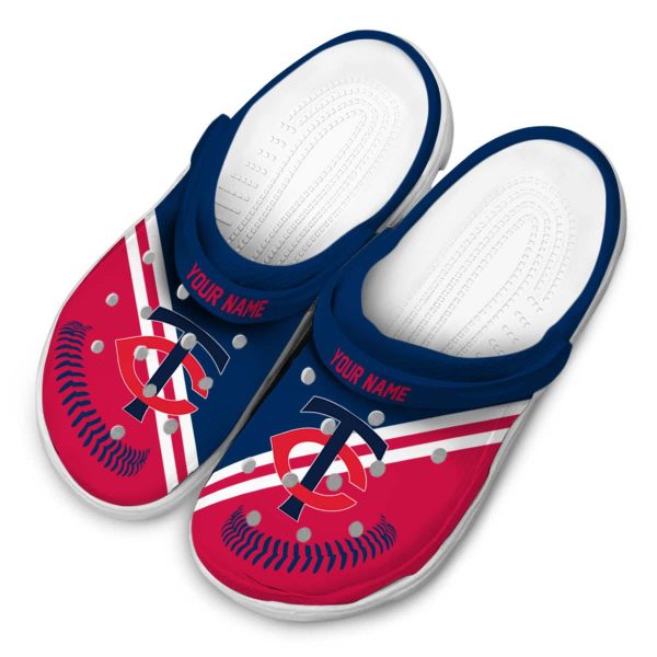 Customized Minnesota Twins Baseball Motif Crocs Trendy