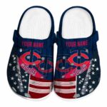 Customized Minnesota Twins Star Spangled Side Pattern Crocs Best selling