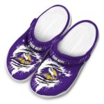 Customized Minnesota Vikings Splash Motif Background Crocs Best selling