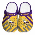 Customized Minnesota Vikings Star Spangled Graphic Crocs Best selling