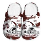 Customized Mississippi State Bulldogs Football Helmet Crocs Best selling