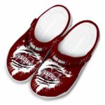 Customized Mississippi State Bulldogs Splash Motif Background Crocs Best selling