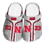 Customized Nebraska Cornhuskers Pinstripe Pattern Crocs Best selling