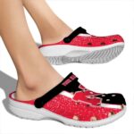 Customized Nebraska Cornhuskers Vertical Stripes Crocs Best selling