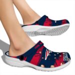 Customized New England Patriots Paint Splatter Graphics Crocs Best selling