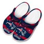 Customized New England Patriots Paint Splatter Graphics Crocs Best selling