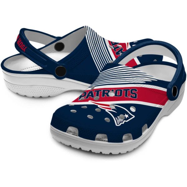 Customized New England Patriots Vibrant Dual Tone Crocs Latest Model
