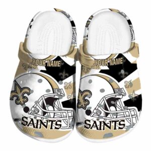 Customized New Orleans Saints Football Helmet Crocs Best selling