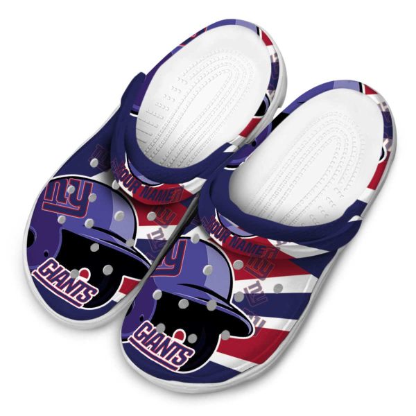 Customized New York Giants Baseball Helmet Crocs Trendy