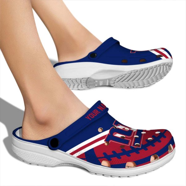 Customized New York Giants Football Motif Crocs High quality