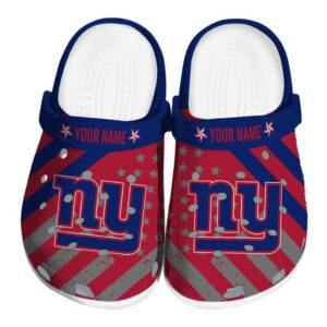 Customized New York Giants Star Spangled Graphic Crocs Best selling