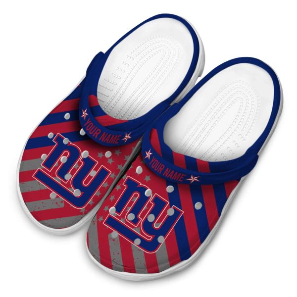 Customized New York Giants Star Spangled Graphic Crocs Trendy