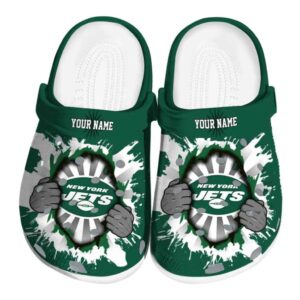 Customized New York Jets Gripping Hand Crocs Best selling