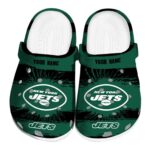 Customized New York Jets Paint Splatter Graphics Crocs Best selling