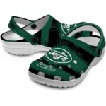 Customized New York Jets Paint Splatter Graphics Crocs Best selling
