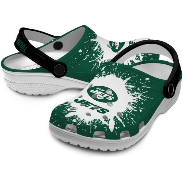 Customized New York Jets Splash Art Crocs Latest Model