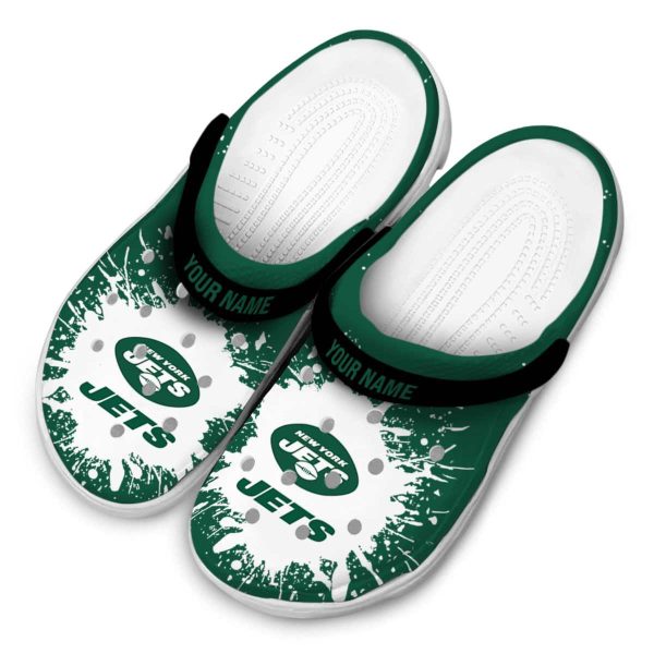 Customized New York Jets Splash Art Crocs Trendy