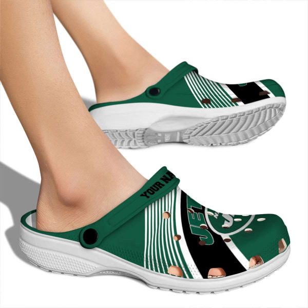 Customized New York Jets Vibrant Dual Tone Crocs High quality