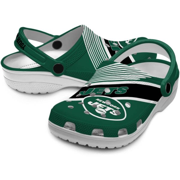 Customized New York Jets Vibrant Dual Tone Crocs Latest Model