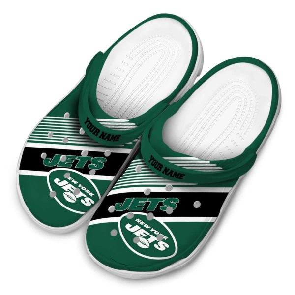 Customized New York Jets Vibrant Dual Tone Crocs Trendy