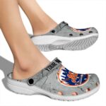 Customized New York Mets Cracked Texture Crocs Best selling