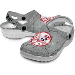 Customized New York Yankees Cracked Texture Crocs Best selling