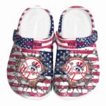 Customized New York Yankees Freedom Splinter Crocs Best selling